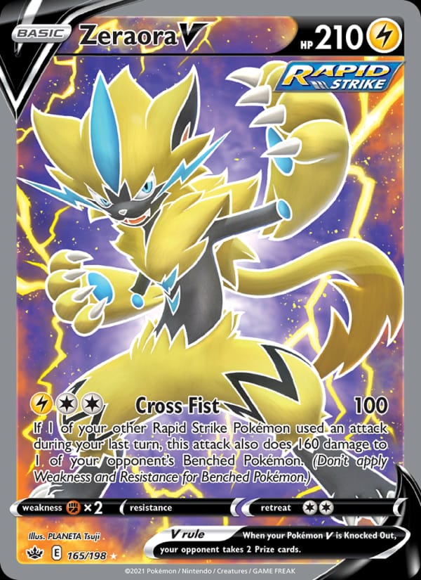 Zeraora V, SWSH06: Chilling Reign · 165/198