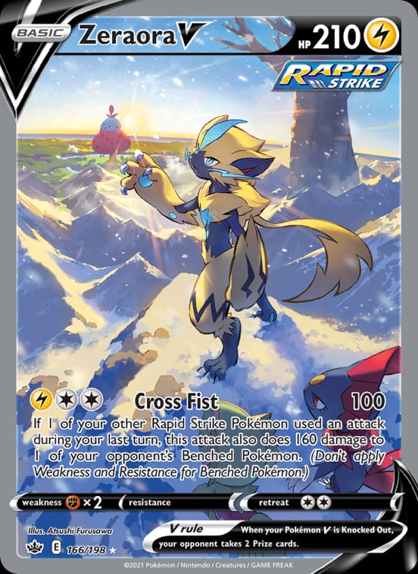 Zeraora V, SWSH06: Chilling Reign · 166/198