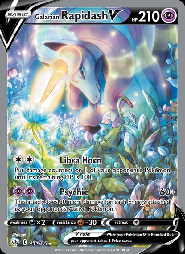 Galarian Rapidash V, SWSH06: Chilling Reign · 168/198