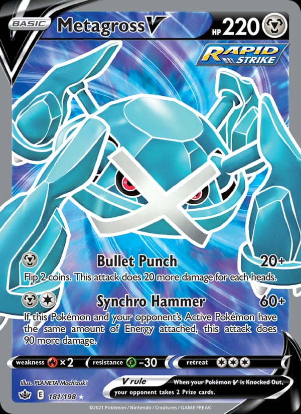 Metagross V, SWSH06: Chilling Reign · 181/198