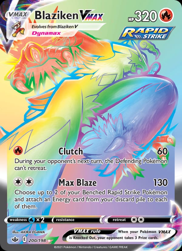 Blaziken VMAX, SWSH06: Chilling Reign · 200/198