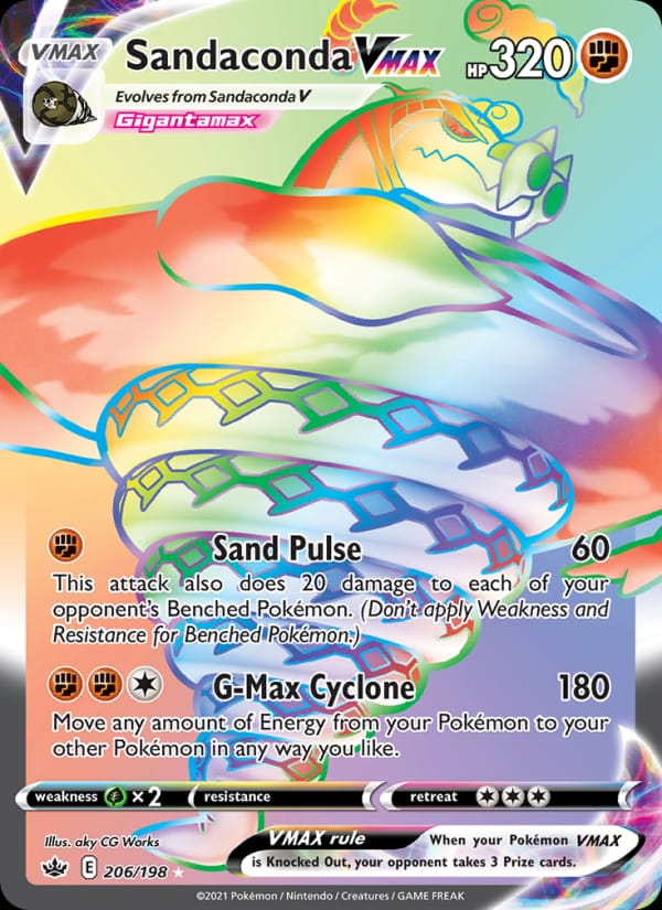 Sandaconda VMAX, SWSH06: Chilling Reign · 206/198