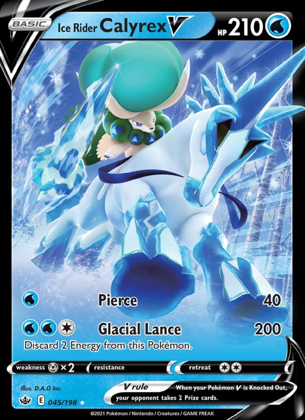 Ice Rider Calyrex V, SWSH06: Chilling Reign · 045/198