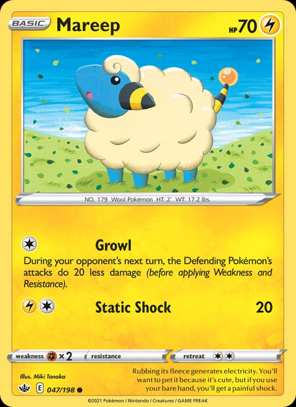 Mareep, SWSH06: Chilling Reign · 047/198