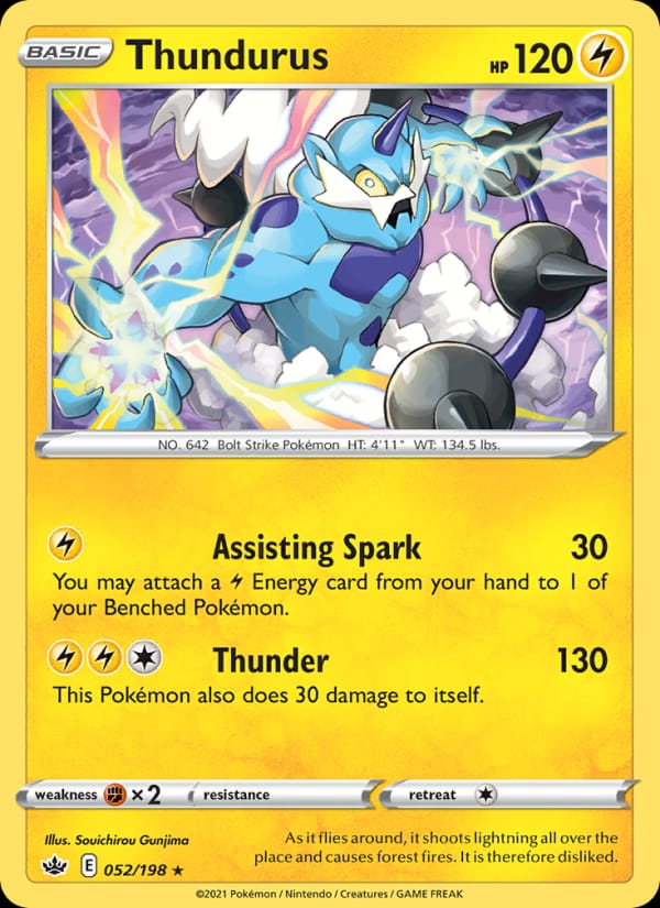 Thundurus, SWSH06: Chilling Reign · 052/198