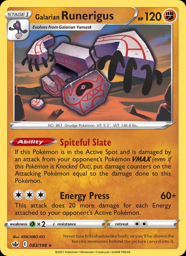 Galarian Runerigus, SWSH06: Chilling Reign · 083/198