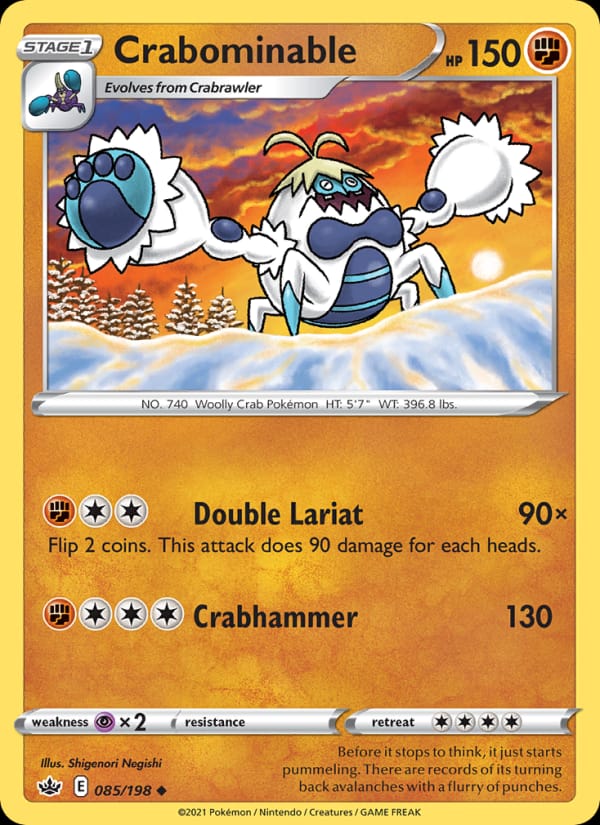 Crabominable, SWSH06: Chilling Reign · 085/198