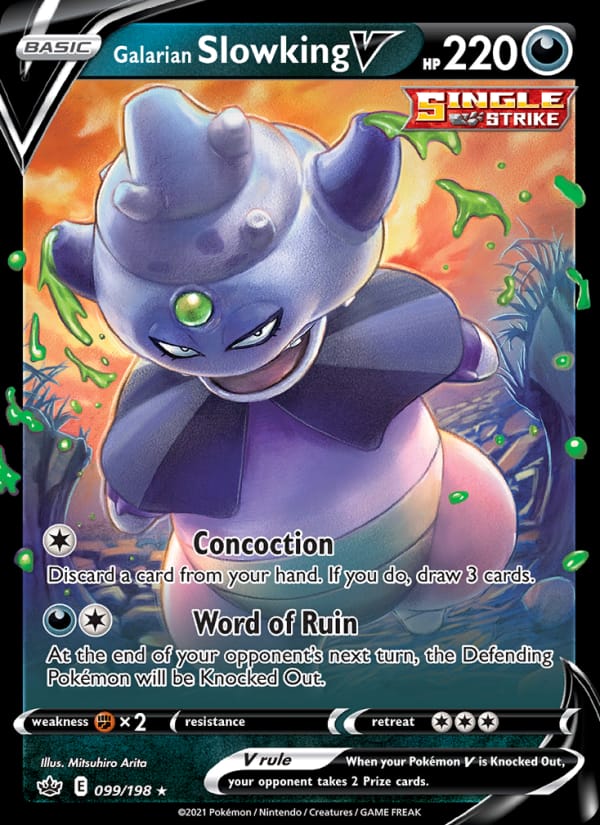 Galarian Slowking V, SWSH06: Chilling Reign · 099/198