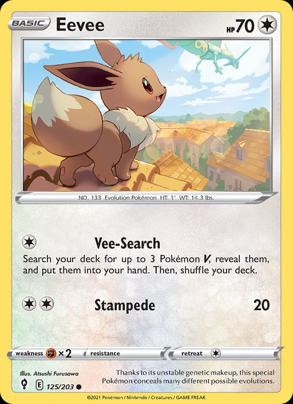 Eevee, SWSH07: Evolving Skies · 125/203