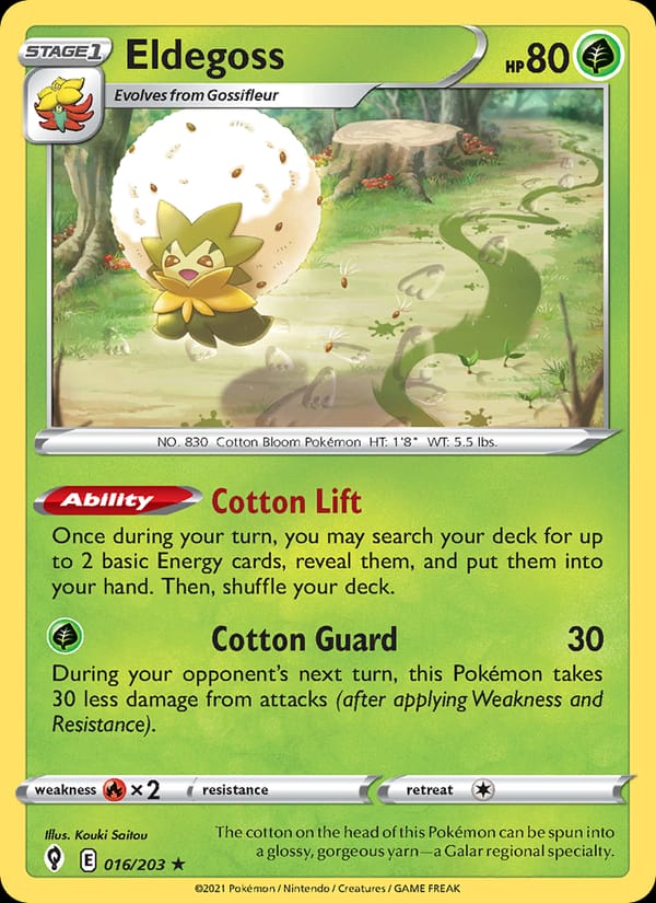 Eldegoss, Prize Pack Series Cards · 016/203