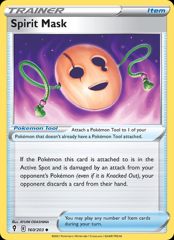Spirit Mask, SWSH07: Evolving Skies · 160/203