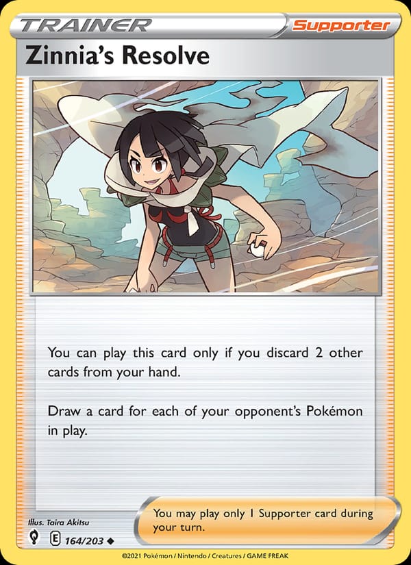 Zinnia's Resolve, SWSH07: Evolving Skies · 164/203