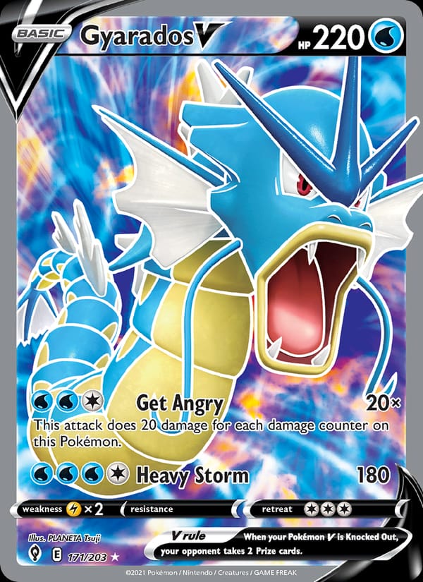 Gyarados V, SWSH07: Evolving Skies · 171/203