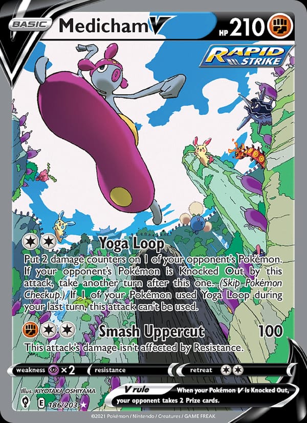 Medicham V, SWSH07: Evolving Skies · 186/203