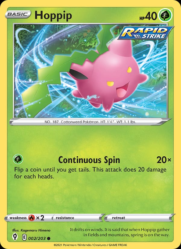 Hoppip, SWSH07: Evolving Skies · 002/203