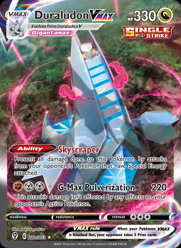 Duraludon VMAX, SWSH07: Evolving Skies · 220/203