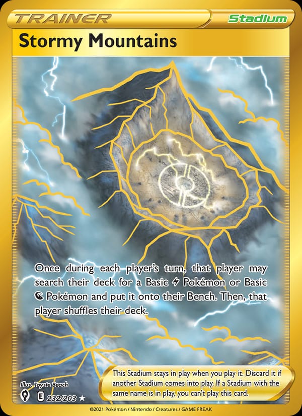 Stormy Mountains, SWSH07: Evolving Skies · 232/203