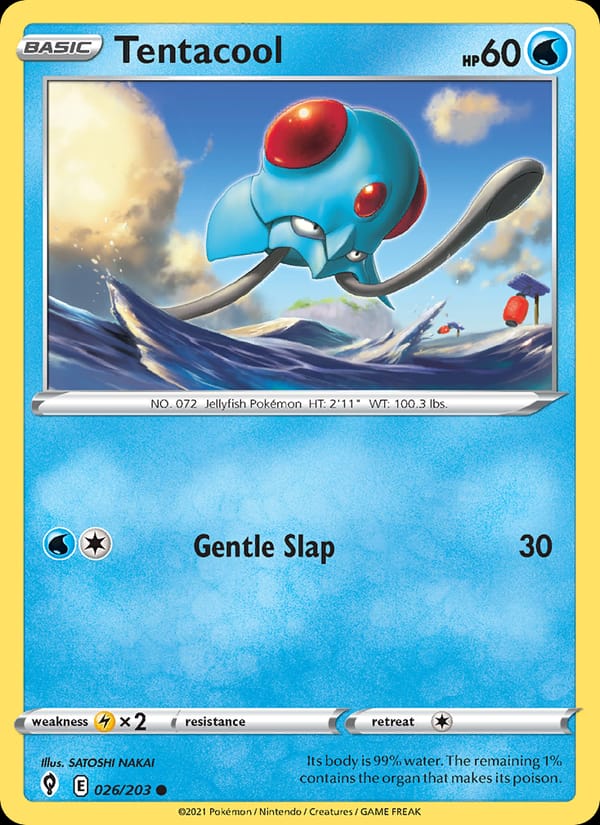 Tentacool, SWSH07: Evolving Skies · 026/203