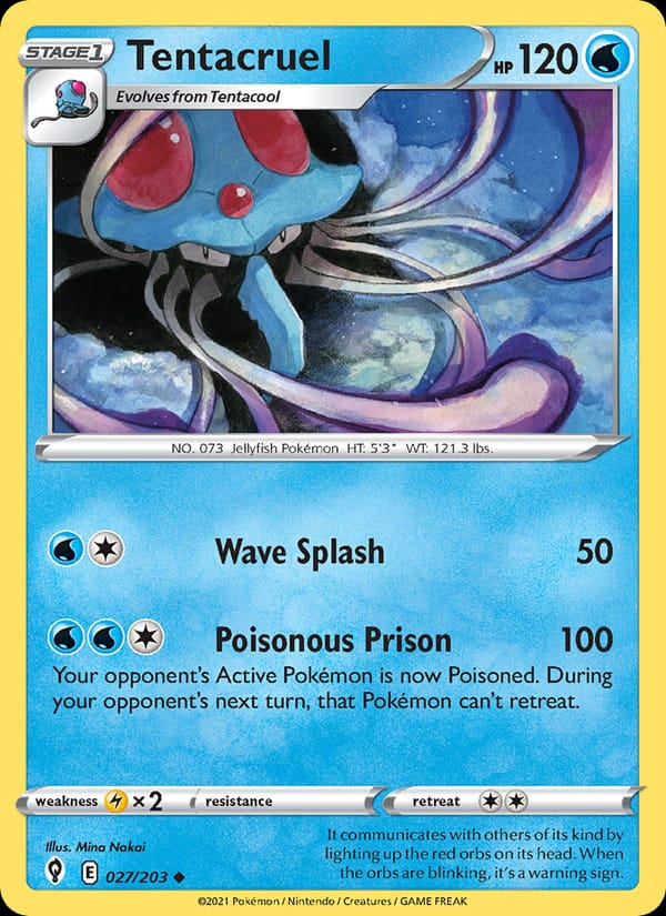 Tentacruel, SWSH07: Evolving Skies · 027/203