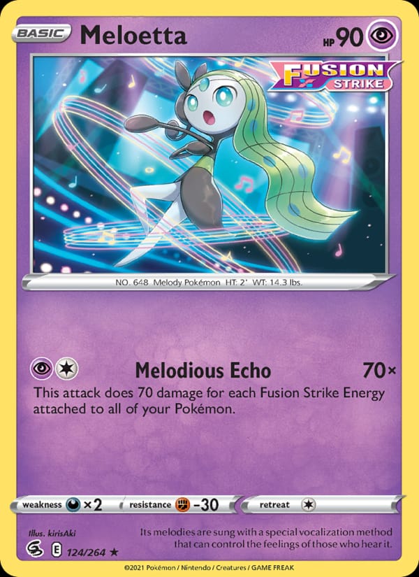 Meloetta, SWSH08: Fusion Strike · 124/264