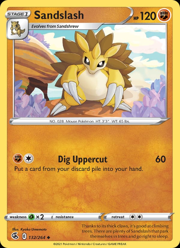 Sandslash, SWSH08: Fusion Strike · 132/264
