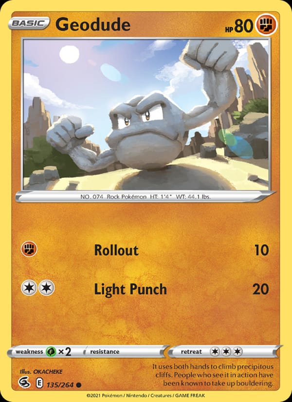 Geodude, SWSH08: Fusion Strike · 135/264
