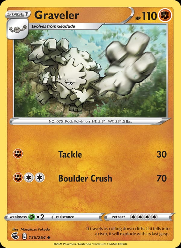 Graveler, SWSH08: Fusion Strike · 136/264