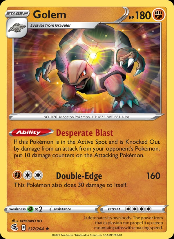 Golem, SWSH08: Fusion Strike · 137/264
