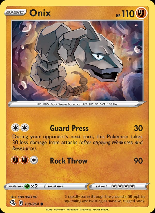 Onix, SWSH08: Fusion Strike · 138/264