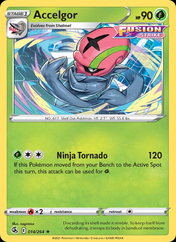 Accelgor, SWSH08: Fusion Strike · 014/264