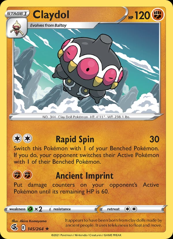Claydol, SWSH08: Fusion Strike · 145/264