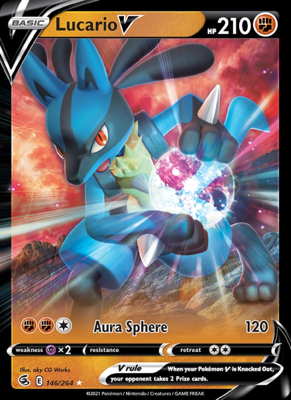 Lucario V, SWSH08: Fusion Strike · 146/264