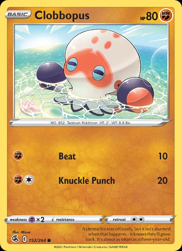 Clobbopus, SWSH08: Fusion Strike · 152/264