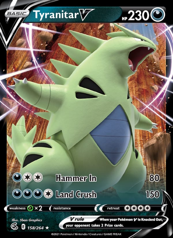 Tyranitar V, SWSH08: Fusion Strike · 158/264