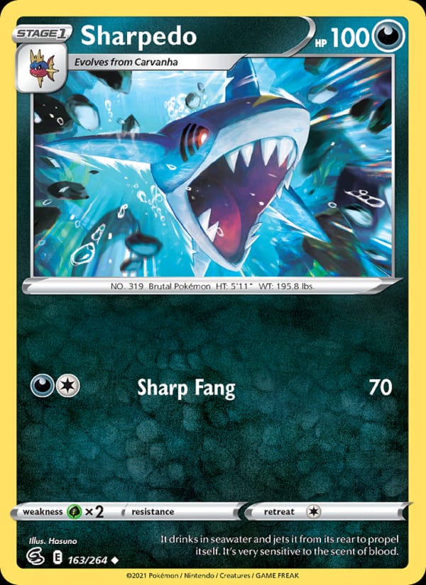 Sharpedo, SWSH08: Fusion Strike · 163/264