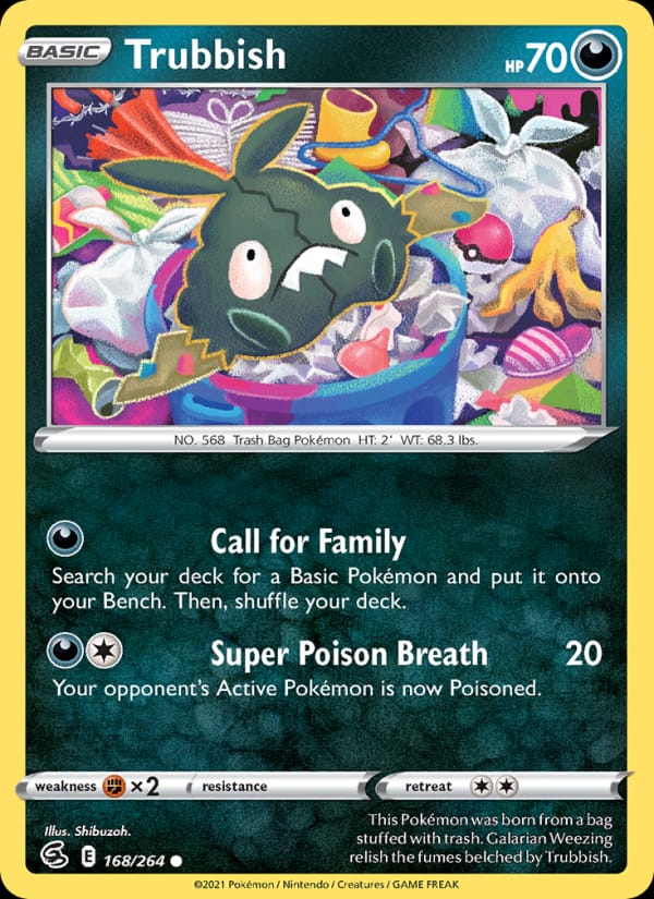 Trubbish, SWSH08: Fusion Strike · 168/264