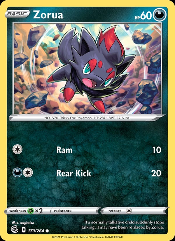 Zorua, SWSH08: Fusion Strike · 170/264