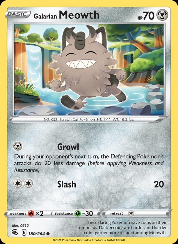Galarian Meowth, SWSH08: Fusion Strike · 180/264