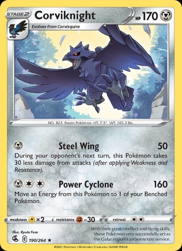 Corviknight, SWSH08: Fusion Strike · 190/264