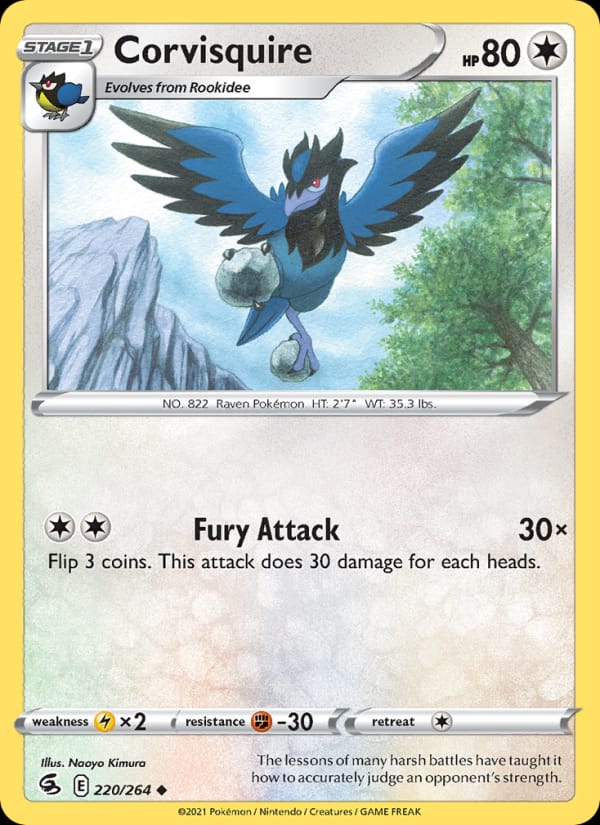 Corvisquire, SWSH08: Fusion Strike · 220/264