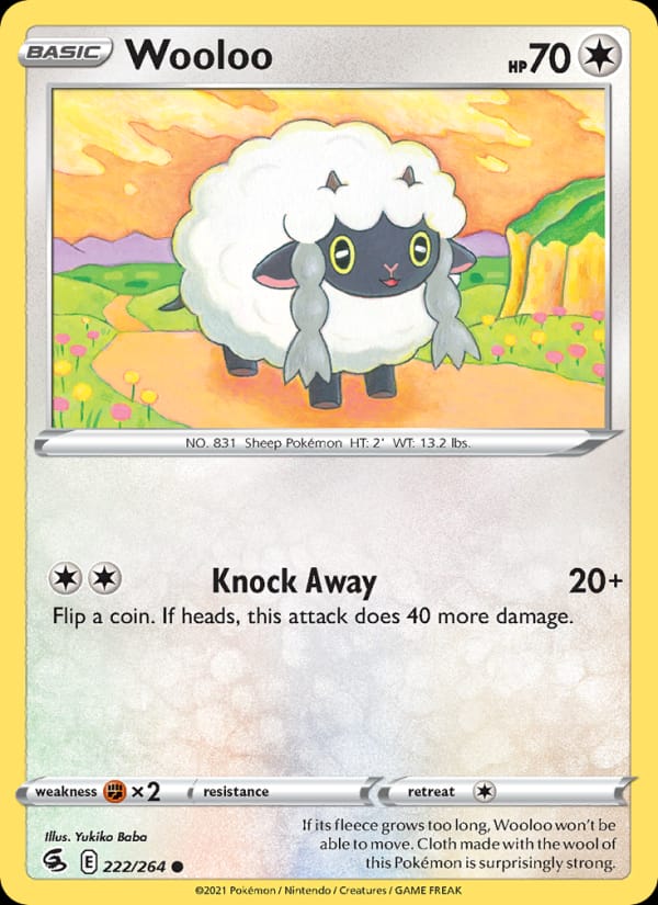 Wooloo, SWSH08: Fusion Strike · 222/264
