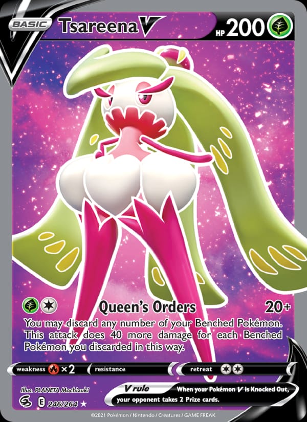 Tsareena V, SWSH08: Fusion Strike · 246/264