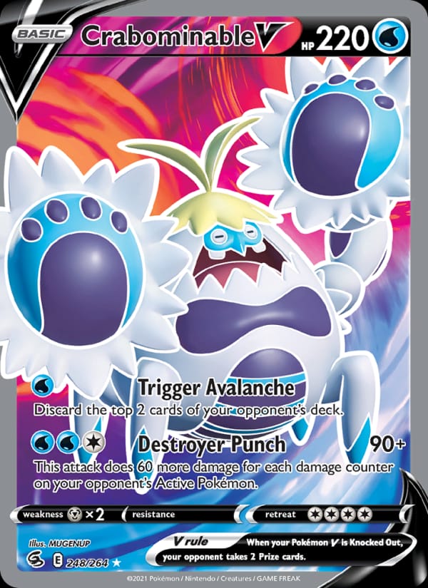 Crabominable V, SWSH08: Fusion Strike · 248/264
