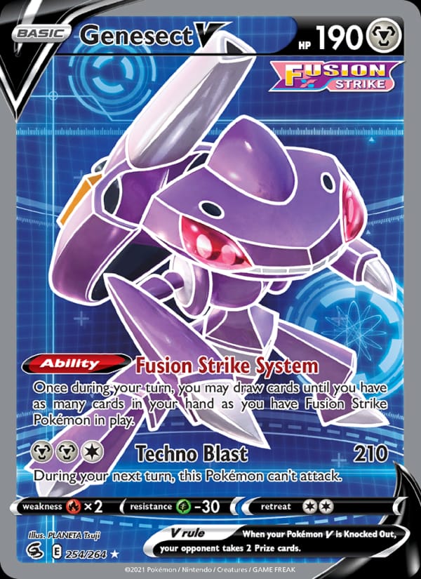 Genesect V, SWSH08: Fusion Strike · 254/264