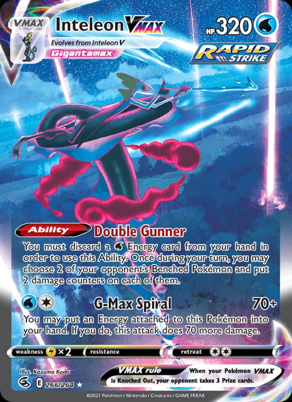Inteleon VMAX, SWSH08: Fusion Strike · 266/264