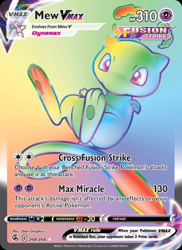 Mew VMAX, SWSH08: Fusion Strike · 268/264