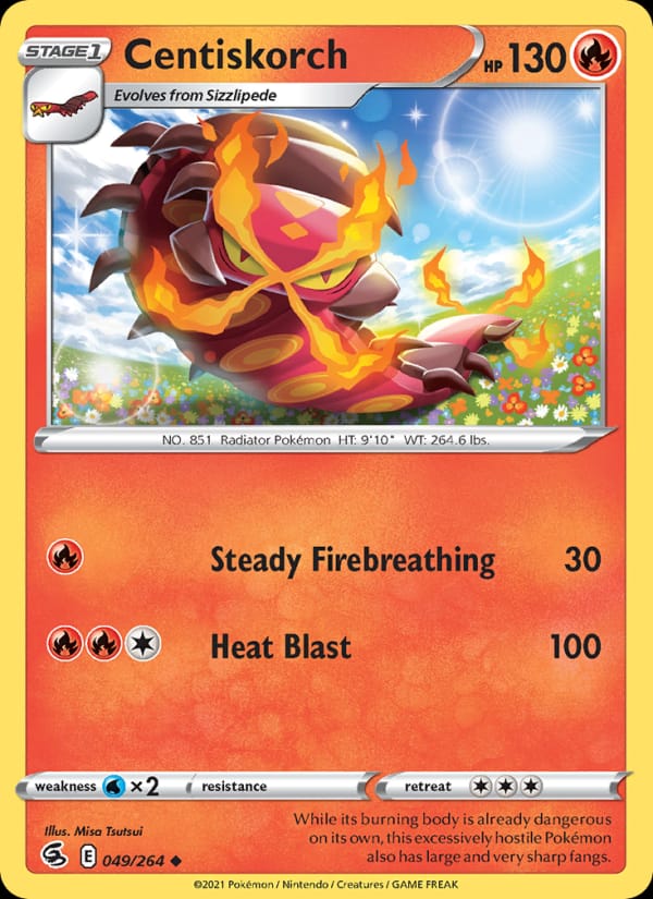 Centiskorch, SWSH08: Fusion Strike · 049/264