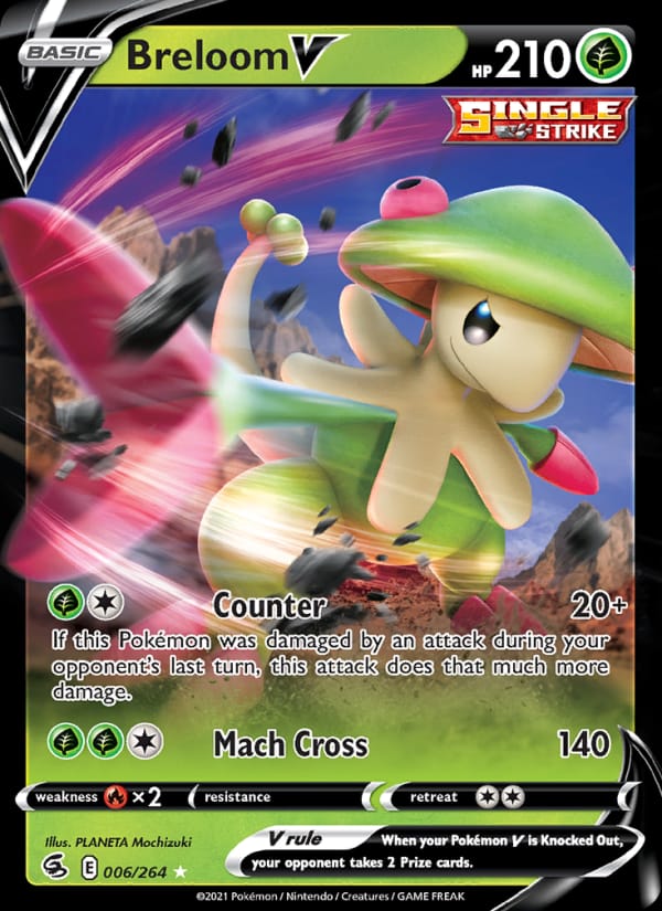 Breloom V, SWSH08: Fusion Strike · 006/264