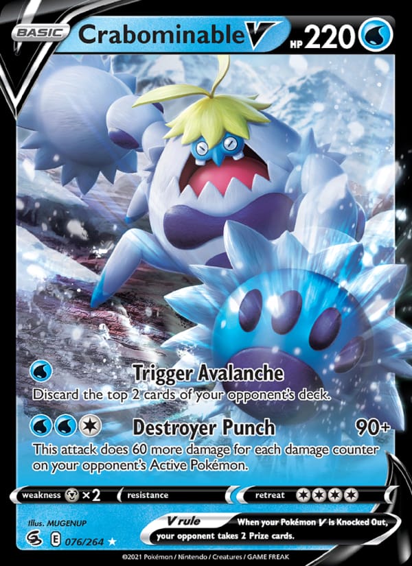 Crabominable V, SWSH08: Fusion Strike · 076/264