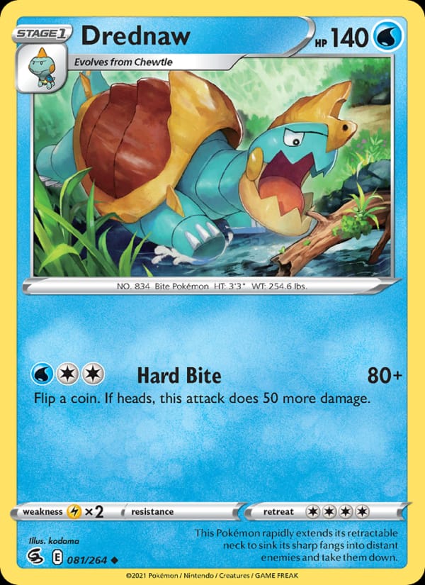 Drednaw, SWSH08: Fusion Strike · 081/264